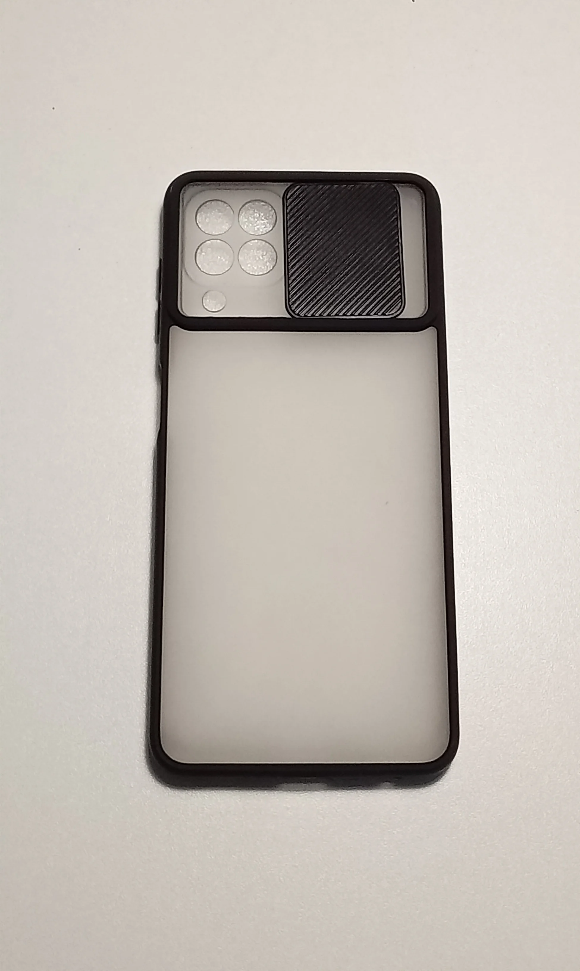 Черный чехол с раздвижным окном для Samsung A22 4G / M22 / M32