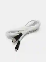 Белый кабель 2 МЕТРА СИЛИКОНОВЫЙ МЯГКИЙ провод зарядник iPhone, Lightning, Micro Type-C USB шнур
