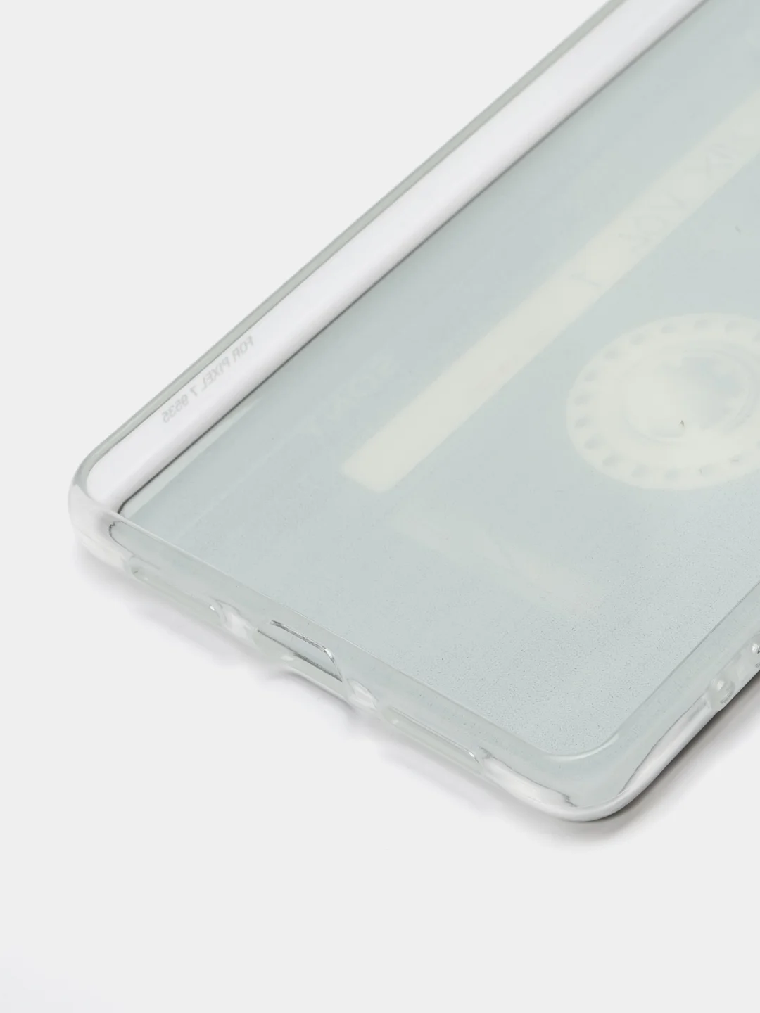 Хром силиконовый чехол на Google Pixel 7 / Гугл Пиксель 7 прозрачный, с рисунком, защита камеры