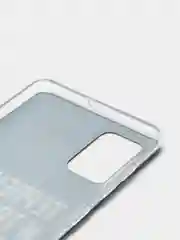 Тёмно-коричневый чехол на Samsung Galaxy A71 4G / Самсунг А71 4G прозрачный, с рисунком, защита камеры