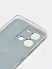 Разноцветный силиконовый чехол на Vivo Y35 / Виво Y35 прозрачный, с рисунком, защита камеры