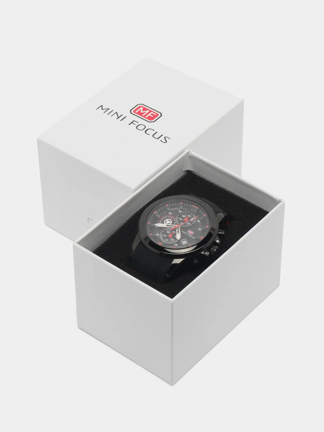 Красный мужские наручные часы Mini Focus MF0287G, с хронографом, в подарочной упаковке