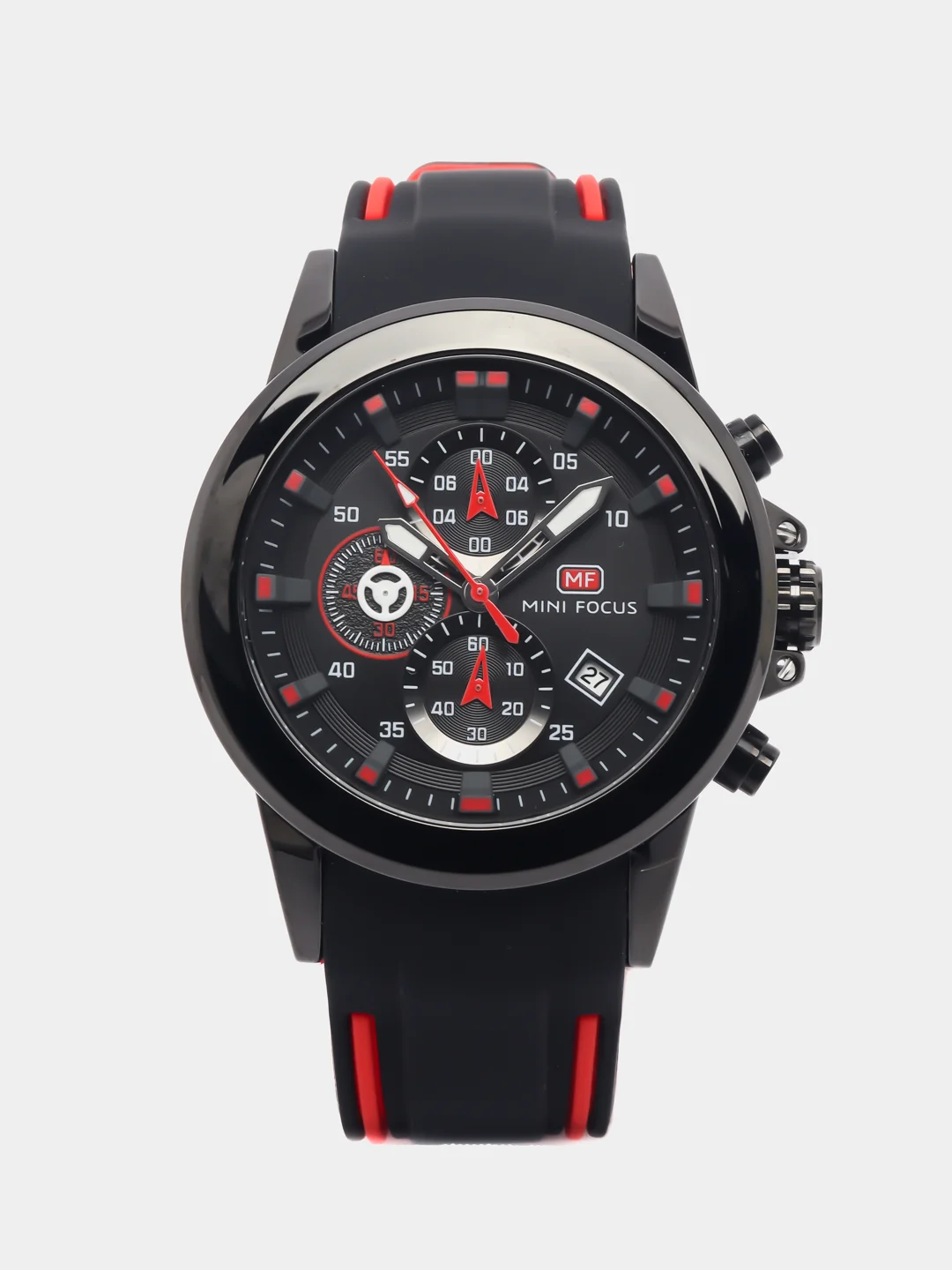 Красный мужские наручные часы Mini Focus MF0287G, с хронографом, в подарочной упаковке