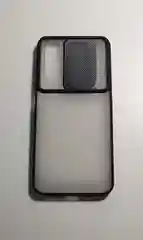 Тёмно-серый чехол Xiaomi Redmi 10 с задвижным окром для защиты камеры