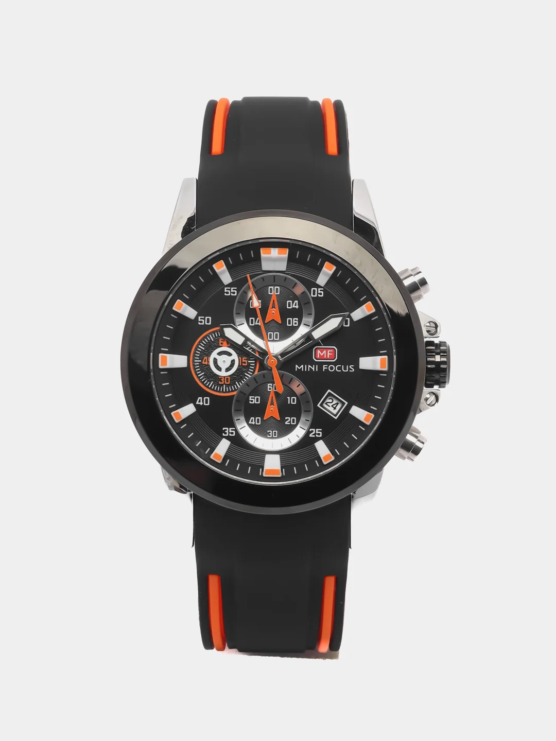 Оранжевый мужские наручные часы Mini Focus MF0287G, с хронографом, в подарочной упаковке