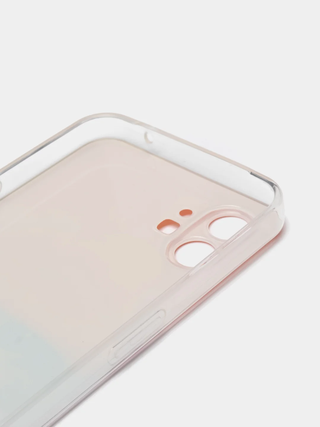 Желтый силиконовый чехол на Nothing Phone 1 / Нотинг Фон 1 прозрачный, с рисунком, защита камеры