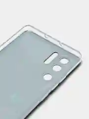 Черный силиконовый чехол на Huawei P30 Pro / Хуавей P30 Pro прозрачный, с рисунком, защита камеры