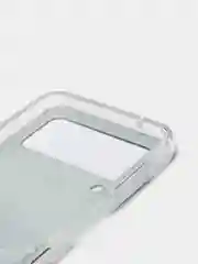 Угольный силиконовый чехол на Samsung Galaxy Z Flip 4 / Самсунг Z Flip 4 с рисунком, защита камеры