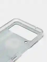 Хром силиконовый чехол на Samsung Galaxy Z Flip 4 / Самсунг Z Flip 4 с рисунком, защита камеры