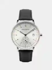 Серебряный мужские наручные часы Mini Focus MF0303G с календарём, в подарочной упаковке