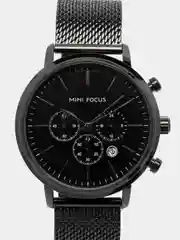 Черный мужские наручные часы Mini Focus MF0297G с хронографом, в подарочной упаковке