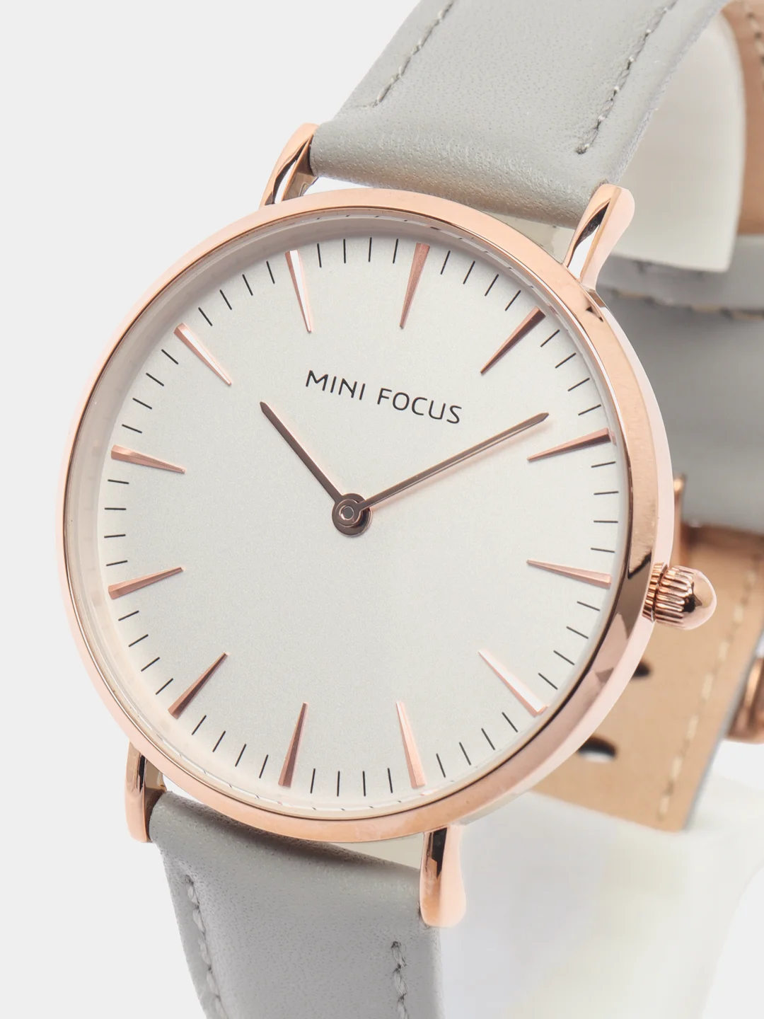 Серый меланж женские наручные часы Mini Focus MF0318G, в подарочной упаковке