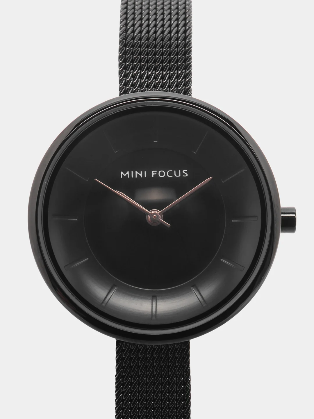 Черный женские наручные часы Mini Focus MF0331L, в подарочной упаковке