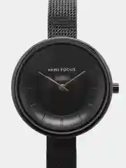 Черный женские наручные часы Mini Focus MF0331L, в подарочной упаковке