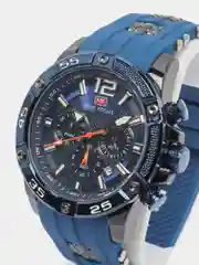 Темно-синий мужские наручные часы Mini Focus MF0349G, с хронографом, в подарочной упаковке