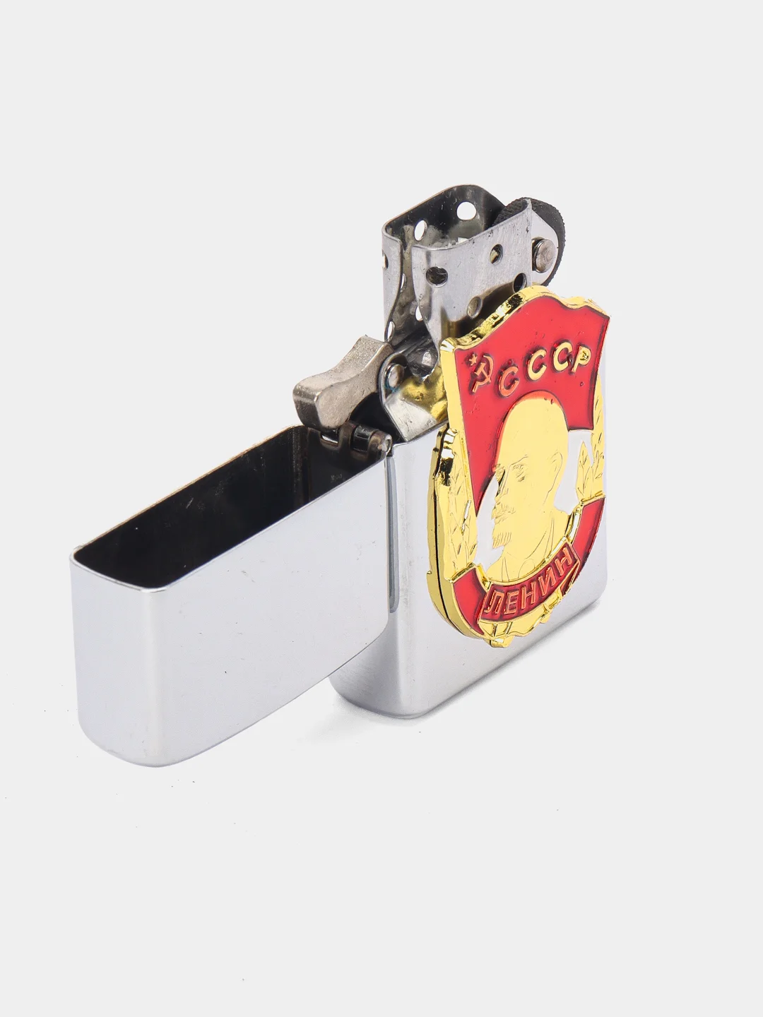 Красный бензиновая зажигалка "СССР Ленин", "КГБ"