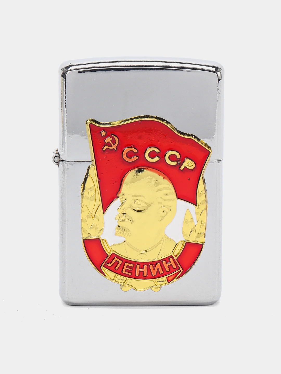 Красный бензиновая зажигалка "СССР Ленин", "КГБ"