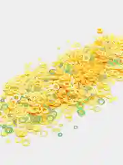 Желтый набор для украшения слайма, посыпка