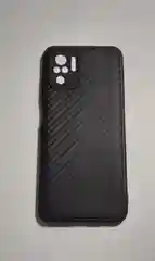 Черный чехол XIAOMI POCO M5S / Redmi Note 10s / Note 10 с защитой камеры и карбон