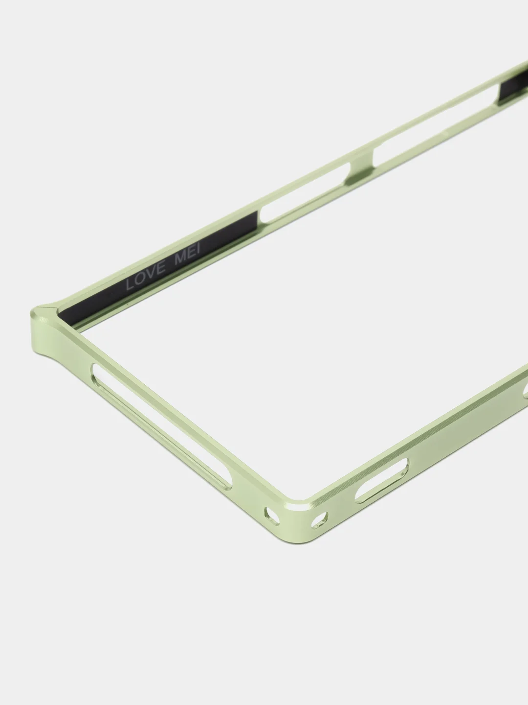 Зеленый бампер на Sony Xperia Z1, алюминиевый