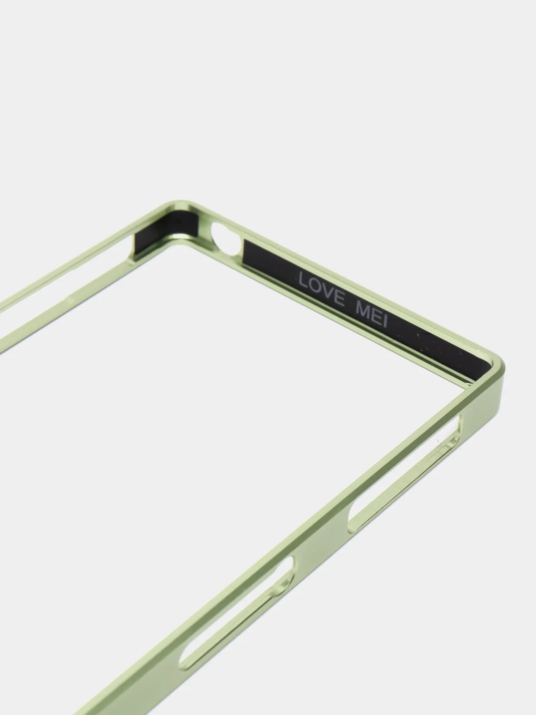 Зеленый бампер на Sony Xperia Z1, алюминиевый