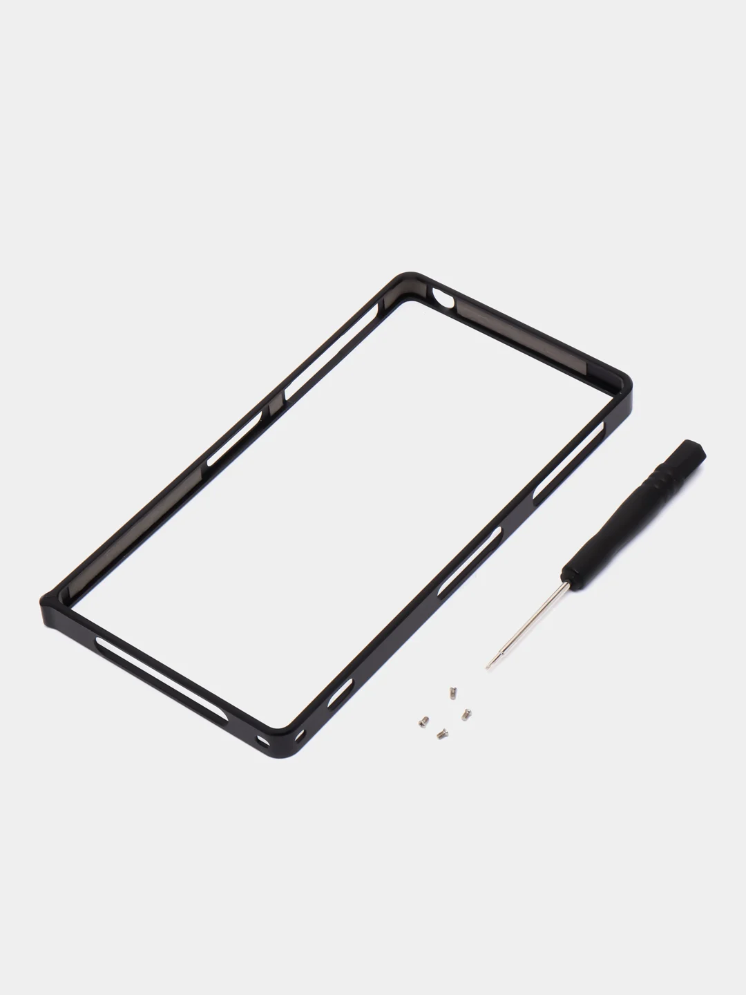 Черный бампер на Sony Xperia Z1, алюминиевый