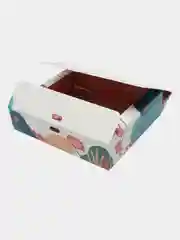 Подарочная коробка с рисунком цветов складная