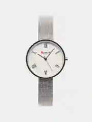 Серебряный женские наручные часы Curren 9020 в подарочной упаковке