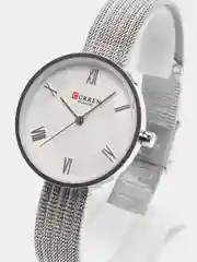 Серебряный женские наручные часы Curren 9020 в подарочной упаковке