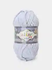 Серебряный пряжа плюшевая Alize Velluto (Ализе Веллуто), 100 г, 68 м