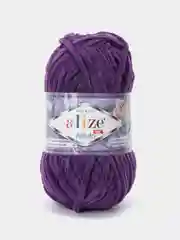 Фиолетовый пряжа плюшевая Alize Velluto (Ализе Веллуто), 100 г, 68 м
