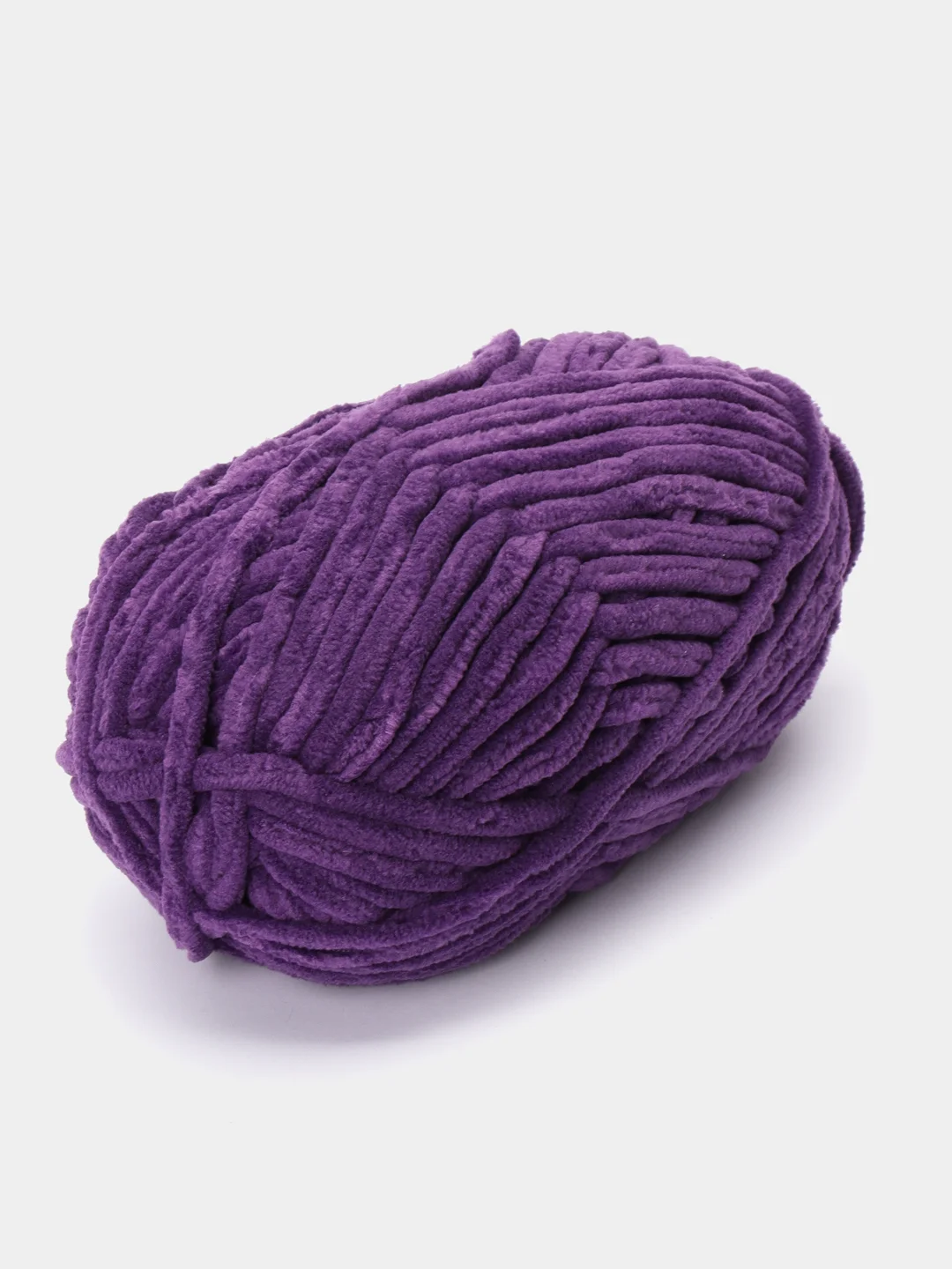 Фиолетовый пряжа плюшевая Alize Velluto (Ализе Веллуто), 100 г, 68 м