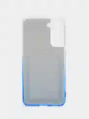 Синий силиконовый чехол с защитой камеры для Samsung S21FE, A03, A22S, A32 с карманом для карт