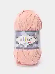 Коралловый пряжа плюшевая Alize Velluto (Ализе Веллуто), 100 г, 68 м