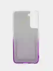 Фиолетовый силиконовый чехол с защитой камеры для Samsung S21FE, A03, A22S, A32 с карманом для карт