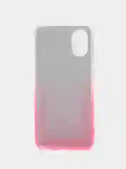 Фуксия силиконовый чехол с защитой камеры для Samsung S21FE, A03, A22S, A32 с карманом для карт