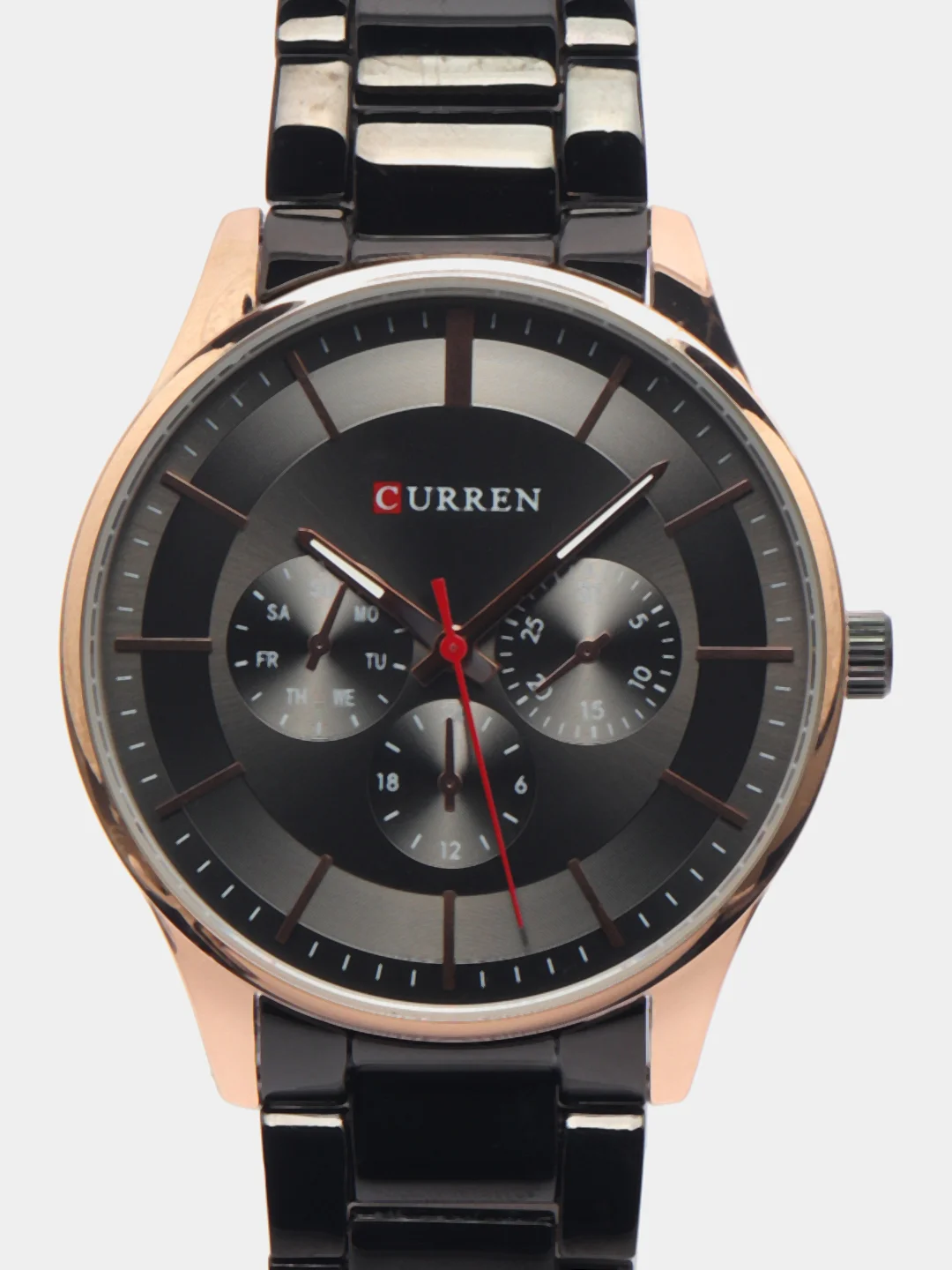 Черный мужские наручные часы Curren 8282 в подарочной упаковке