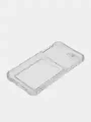 Прозрачный чехол для iPhone 7/8 Plus/XR/11/12/13/Pro/Pro Max, силиконовый, с карманом для карт