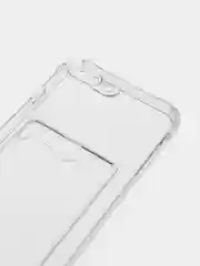 Прозрачный чехол для iPhone 7/8 Plus/XR/11/12/13/Pro/Pro Max, силиконовый, с карманом для карт