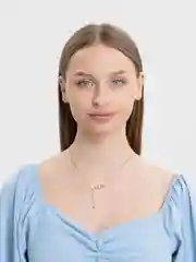 Цепочка-подвеска на шею, с перламутром