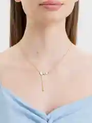 Цепочка-подвеска на шею, с перламутром