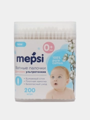 Ватные палочки Mepsi детские, ультратонкие, 200 штук