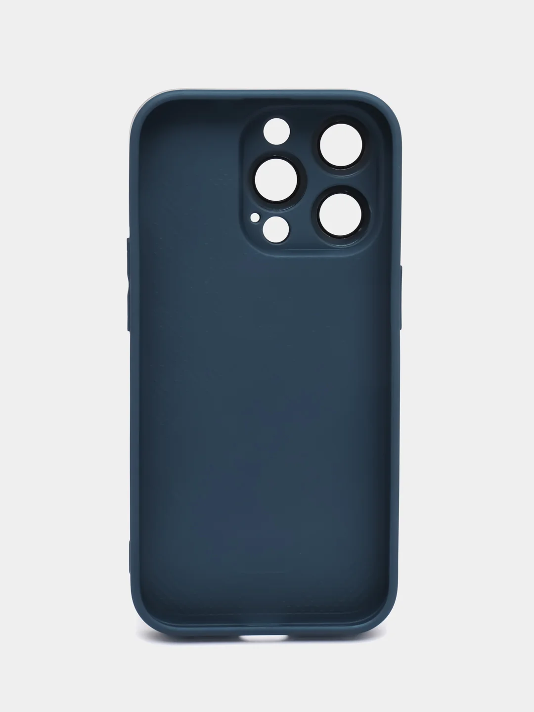 Синий чехол для iPhone (айфон) 13, 14, Pro с защитой камеры