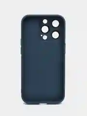 Синий чехол для iPhone (айфон) 13, 14, Pro с защитой камеры