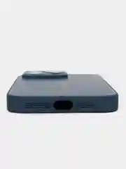 Синий чехол для iPhone (айфон) 13, 14, Pro с защитой камеры
