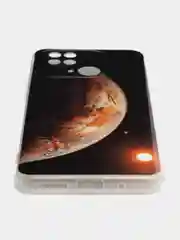 Коричневый чехол для Xiaomi Redmi 10C / Poco C40, Сяоми Редми 10С / Поко С40, силиконовый, с рисунком
