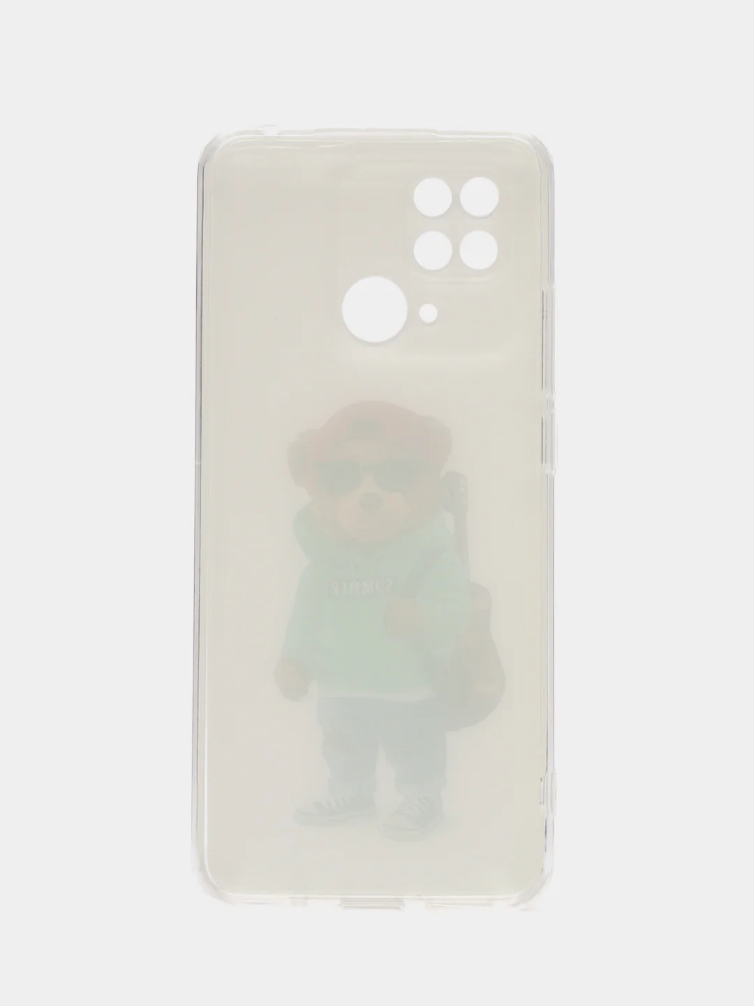 Молочный чехол для Xiaomi Redmi 10C / Poco C40, Сяоми Редми 10С / Поко С40, силиконовый, с рисунком