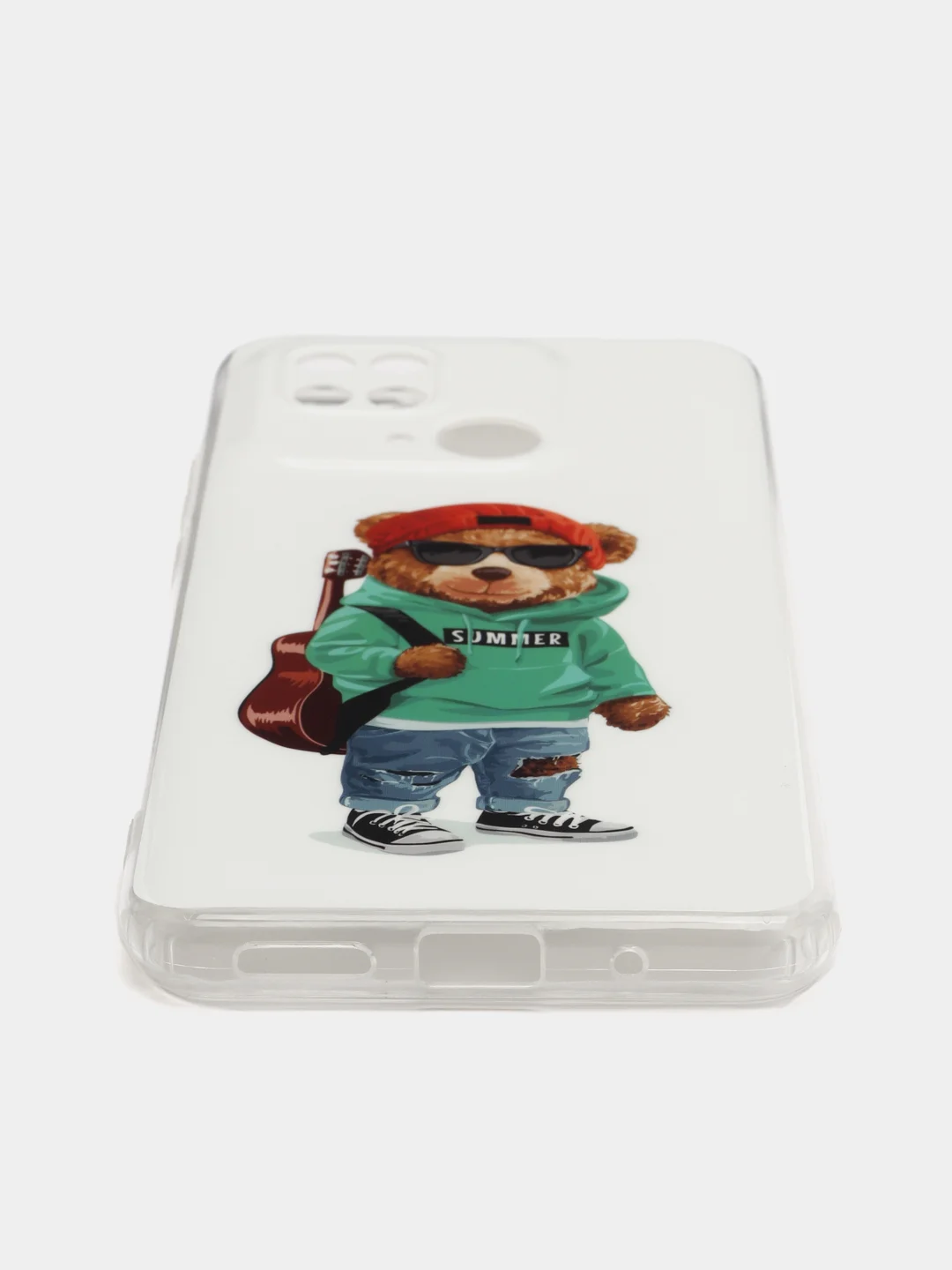 Молочный чехол для Xiaomi Redmi 10C / Poco C40, Сяоми Редми 10С / Поко С40, силиконовый, с рисунком