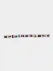 Коричневый стикеры, 2 листа, винтаж, машины, автобусы, радио, пластинки, 3,5 х 46 см