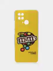 Светло-оранжевый чехол для Xiaomi Redmi 10C / Poco C40, Сяоми Редми 10С / Поко С40, силиконовый, с рисунком